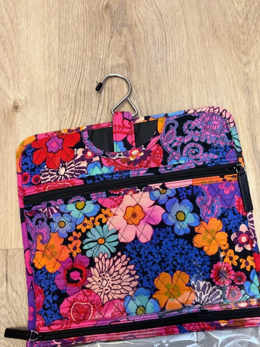 Vera Bradley Cosmetic Toiletry Quilted Tote Vibrant Floral